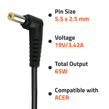 ARTIS AR509 65W LAPTOP CHARGER-ACER