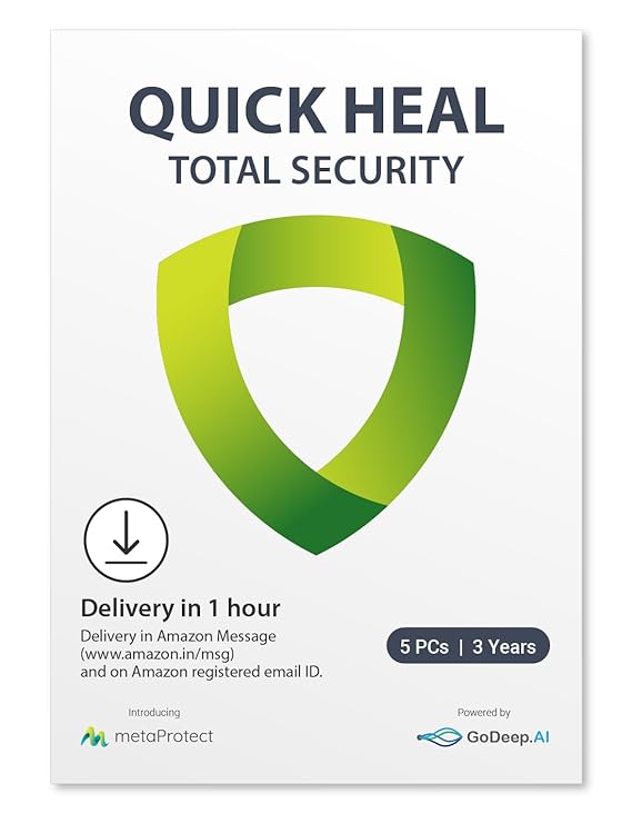 Quick Heal Total Security - 5 Users, 3 Years