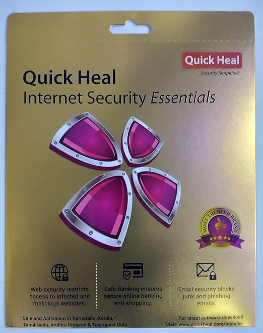 QUICK HEAL INTERNET SECURITY ESSENTIAL 1PC 1YEAR